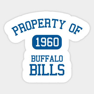 Property of Buffalo Bills Sticker